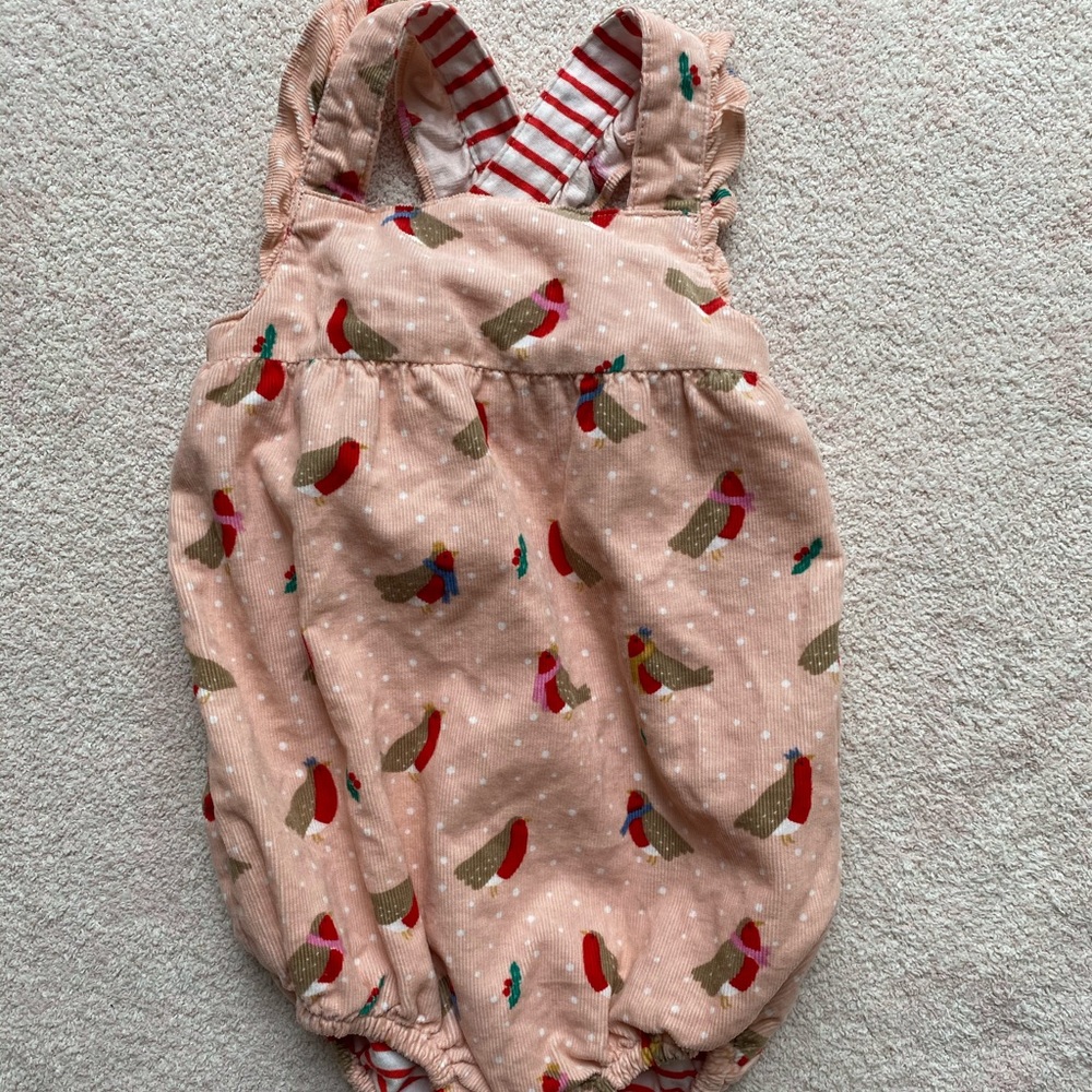 Mini Boden Holiday Bubble Romper